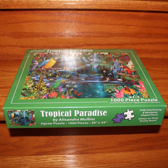 3/$55❤️new TROPICAL PARADISE Alixandra Mullins Vermont Christmas Company puzzle - Picture 4 of 12